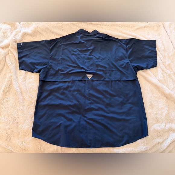 Columbia PFG Bahama II Navy Blue Fishing Shirt XXL - Picture 8 of 8
